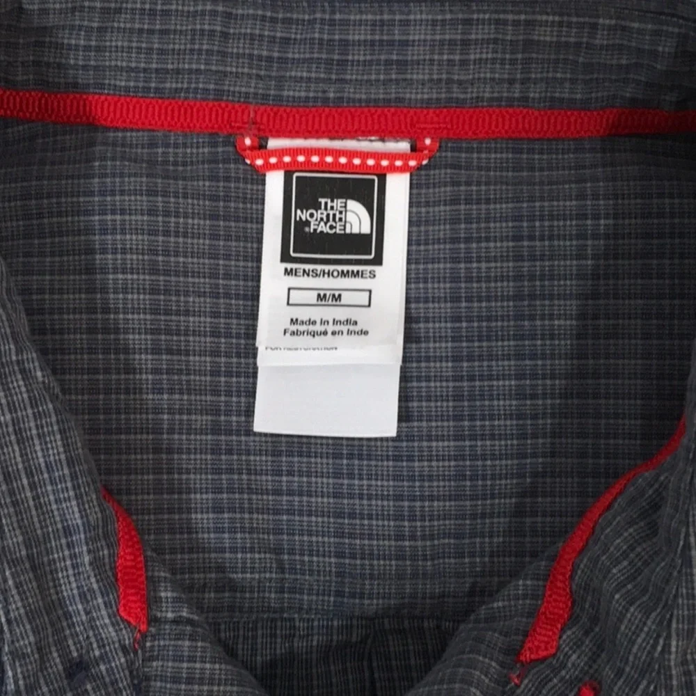 North Face men’s blue gray shirt